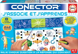 Náučná hra Conector J'associe et J'apprends Educa francúzsky 242 otázok od 4 rokov