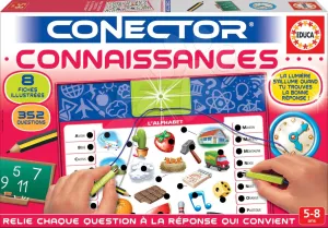 Spoločenská hra Conector Connaissances Educa francúzsky 352 otázok od 5 rokov