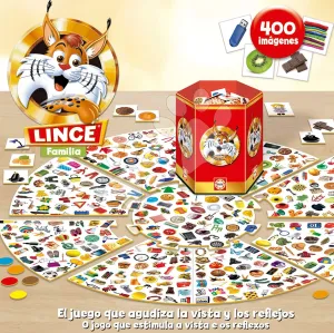 Spoločenská hra Rýchly ako rys Lince Family Edition Educa 400 obrázkov v španielčine od 6 rokov