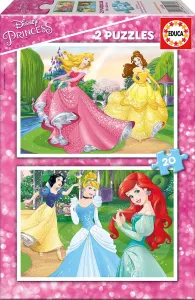 Detské puzzle Disney Princezné Educa 2x20 dielov 16846