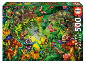 Puzzle Colourful Forest Educa 500 dielov a Fix lepidlo