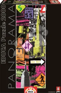 Educa Puzzle Panorama New York Pop Art 2000 dielikov 16017 farebné