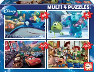 Detské puzzle Pixar Educa 150-100-80-50 dielov 15615 farebné