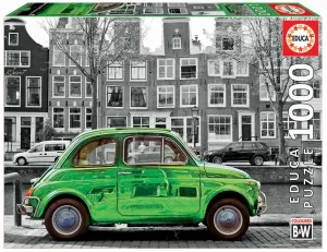 Educa puzzle Black&White Car in Amsterdam 1000 dielov a fix lepidlo 18000
