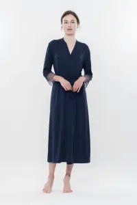 Effetto Woman's Housecoat 03158 Navy Blue #783465
