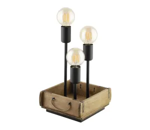 Eglo Eglo 43594 - Stolná lampa WOOTTON 3xE27/40W/230V
