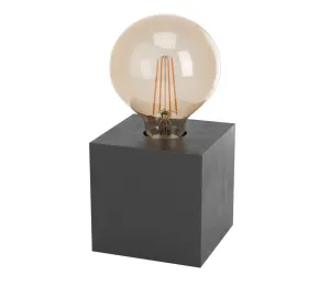 Eglo Eglo 43734 - Stolná lampa PRESTWICK 1xE27/40W/230V antracit