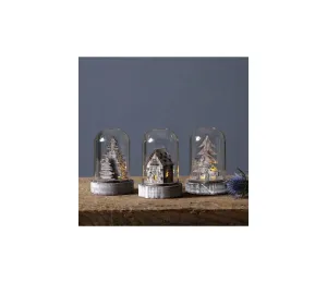 Eglo Eglo 410046 - SADA 3x LED Vianočná dekorácia KUPOL 1xLED/0,06W/1xCR2032 hnedá