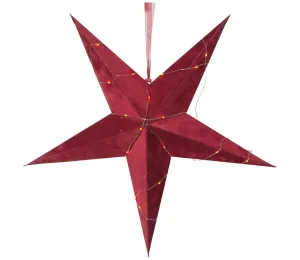 Eglo Eglo 410749 - LED Vianočná dekorácia VELVET 40xLED/0,06W/3xAA červená