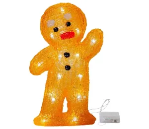 Eglo Eglo 410799 - LED Vianočná dekorácia CRYSTALINE 20xLED/0,06W/3xAA perníček