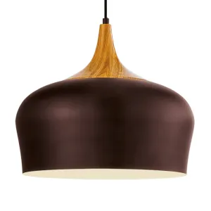 Závesná lampa Obregon v hnedej