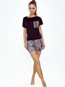 Pyjamas Eldar First Lady Silvana kr/r S-XL black-leopard print 2 #7766849