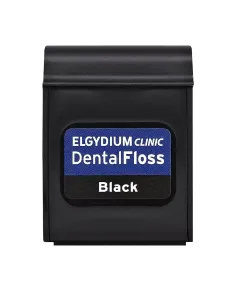 Elgydium Clinic Black Voskovaná dentálna niť s fluoridom 50 m #127112