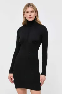 Šaty Elisabetta Franchi čierna farba, mini, priliehavá