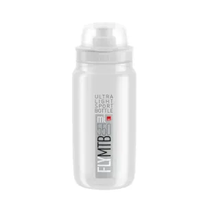 ELITE Cyklistická fľaša na vodu - FLY MTB 550 ml - transparentná #63002