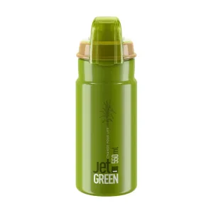 ELITE Cyklistická fľaša na vodu - JET GREEN PLUS 550 - svetlo zelená