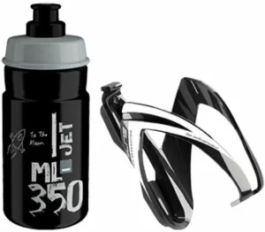 Elite Cycling CEO  Bottle Cage + Jet Bottle Kit Black Glossy/Black Grey 350 ml