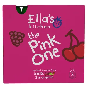 ELLA'S KITCHEN PINK ONE ovocné smoothie s dračím ovocím BIO 90 g x 5 kusov