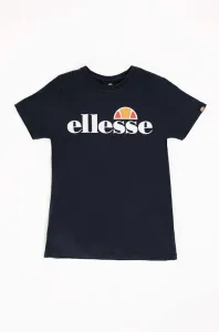 Detské bavlnené tričko Ellesse čierna farba, s potlačou #8678785