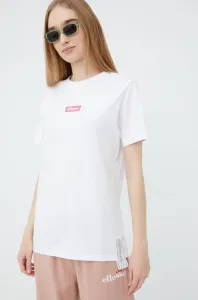 Bavlnené tričko Ellesse biela farba, #233912