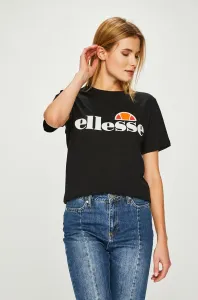 Bavlnené tričko Ellesse čierna farba, SGS03237