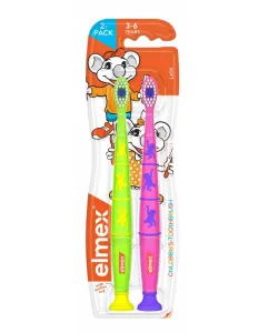 Elmex Children's Toothbrush zubná kefka pre deti soft 3-6 years 2 ks