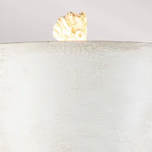 Stolová lampa Petra v starožitnej bielej farbe