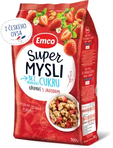 Emco Super mysli bez pridaného cukru s jahodami 500 g