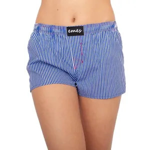 Emes blue-and-white shorts with stripes #5943229