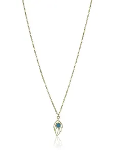 Emily Westwood Nežný pozlátený náhrdelník s tyrkysom Juniper EWN23028G