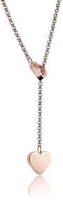 Emily Westwood Elegantný bronzový náhrdelník so srdiečkom WN1007R