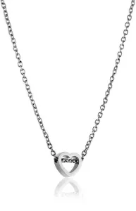 Emily Westwood Oceľový náhrdelník so srdiečkom WN1003S