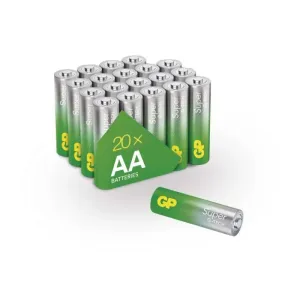 EMOS Alkalická batéria GP Super AA (LR6), 20ks B0120L