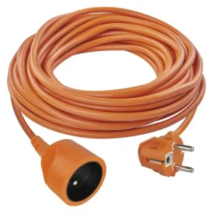 Predlžovací kábel 25 m / 1 zásuvka / oranžový / PVC / 230 V / 1,5 mm2