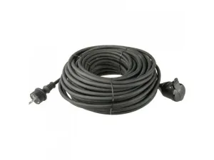 EMOS Vonkajší predlžovací kábel 10 m / 1 zásuvka / čierny / guma-neoprén / 230 V / 1,5 mm2, 1901211000
