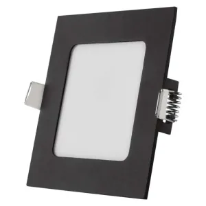 EMOS LED podhľadové svietidlo NEXXO čierne, 12 × 12 cm, 7 W, teplá/neutrálna biela