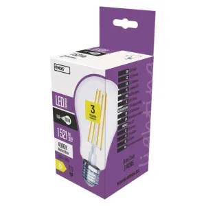 EMOS LED žiarovka Filament A67 / E27 / 11 W (100 W) / 1 521 lm / neutrálna biela, 1525283404