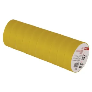 Izolačná páska PVC 15mm / 10m žltá, 10ks