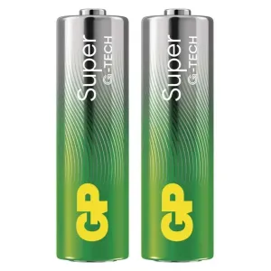EMOS Alkalická batéria GP Super AA (LR6), 2ks B01202