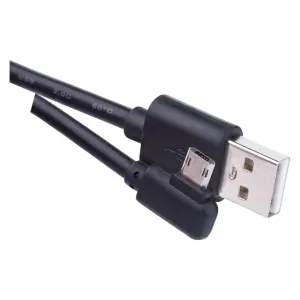 Nabíjací a dátový kábel USB-A 2.0 / micro USB-B 2.0, Quick Charge, 1 m, čierny #1250295
