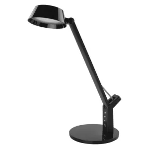 EMOS LED stolná lampa SIMON, čierna