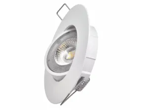 EMOS Biele LED bodové svietidlo 5W s výklopným rámčekom Economy+ Farba svetla: Denná biela ZD3122