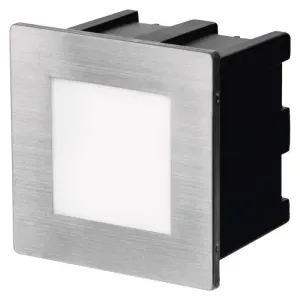 EMOS LED vstavané svetlo ku schodisku 1,5W štvorec Farba svetla: Denná biela ZC0111