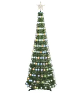 EMOS LED vianočný stromček so svetelnou reťazou a hviezdou, 1,5 m, vnútorný, ovládač, časovač, RGB