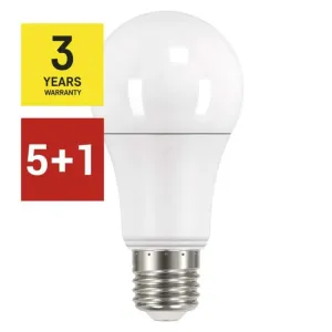 5 + 1 zdarma – LED žiarovka Classic A60 / E27 / 14 W (100 W) / 1 521 lm / teplá biela