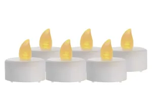 EMOS LED dekorácia – 6× čajová sviečka biela, 6× CR2032, vnútorná, vintage