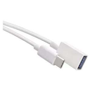 EMOS Dátový OTG kábel USB-A 3.0 / USB-C 3.0 s funkciou redukcie, 15 cm, biely, 2335076012