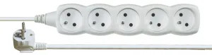 EMOS Predlžovací kábel – 5 zásuviek, 3m, biely 1902050300