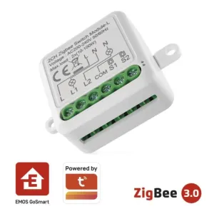 GoSmart prepínací modul IP-2104SZ, ZigBee, 2-kanálový (nevyžaduje N-vodič)