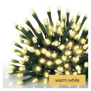 EMOS LED vianočný reťaz 12m, vonkajšie aj vnútorné teplá biela, časovač D4AW03